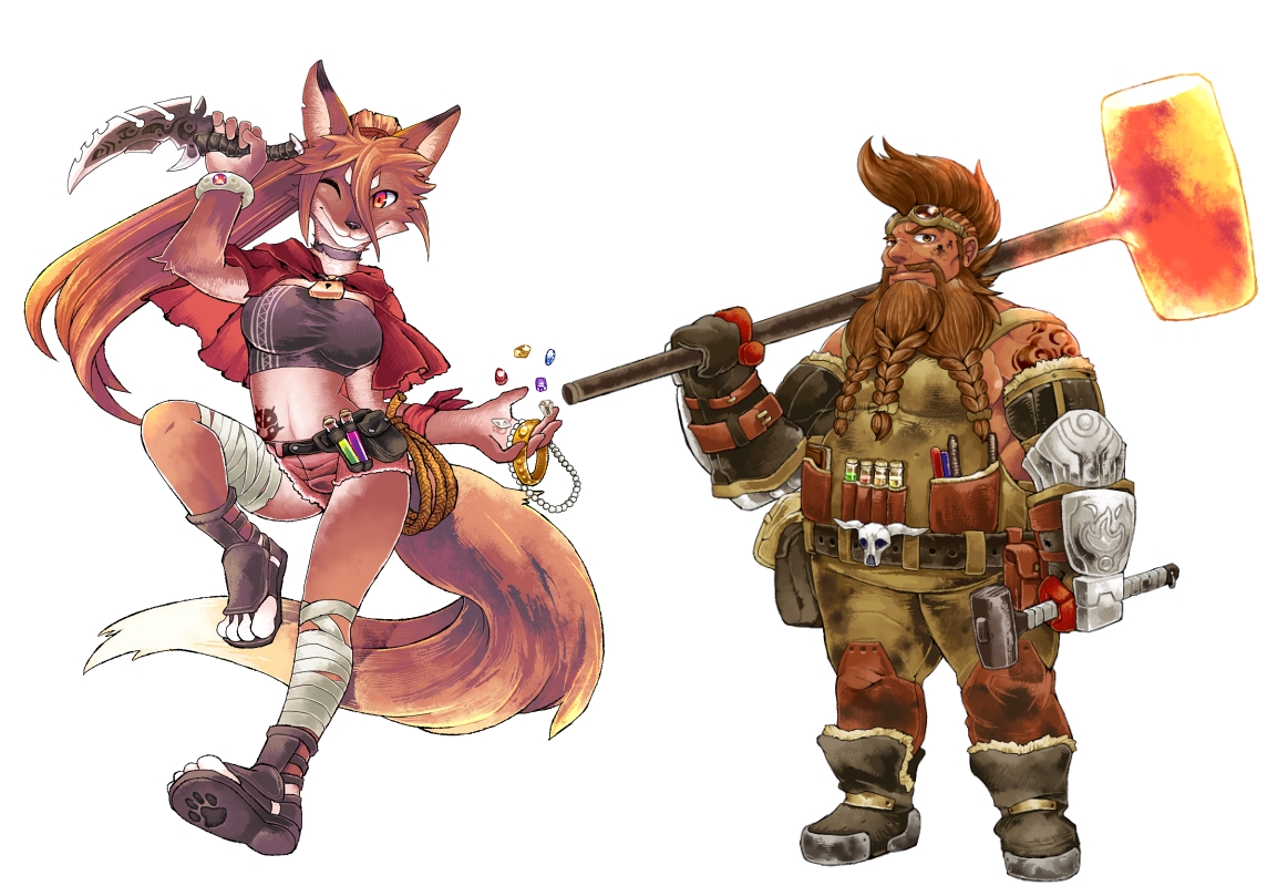 ほしびと（獣人とドワーフ）