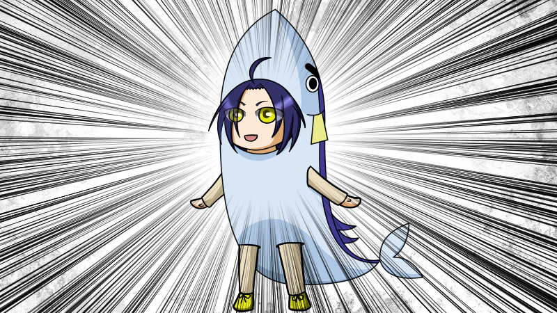 なりきりサンマさんきぐるみ