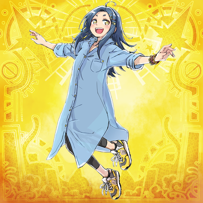 ののこと記念背景こんな感じ（Cat Star 黄色）