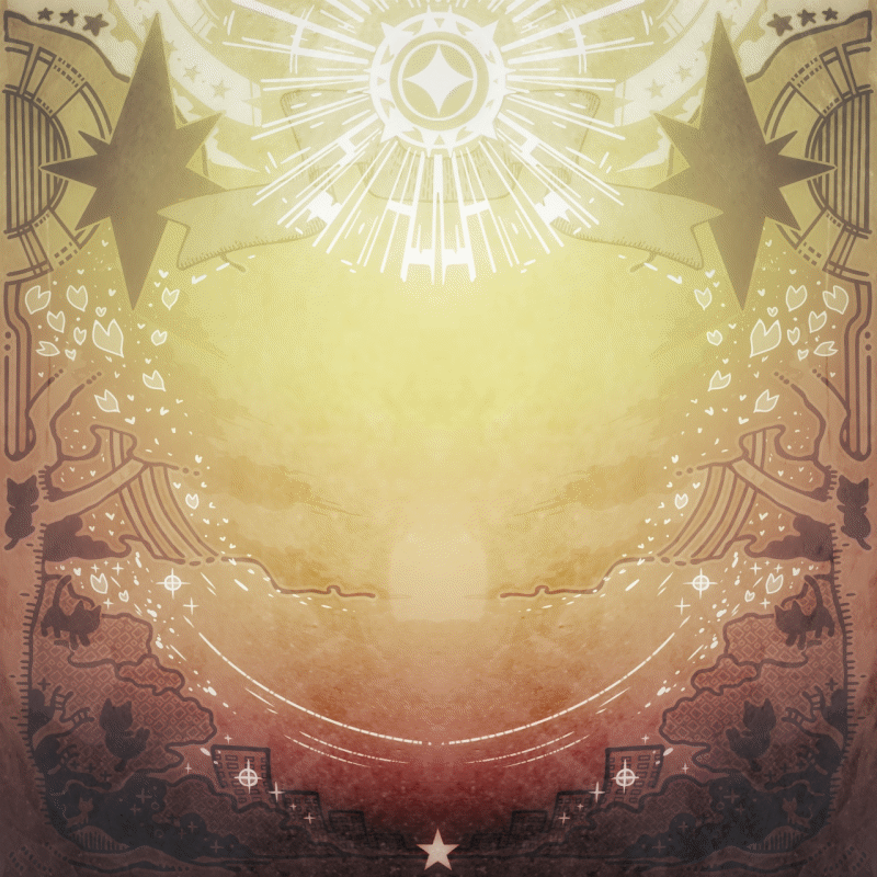 １２周年記念☆スペシャル背景（黄色ダーク）