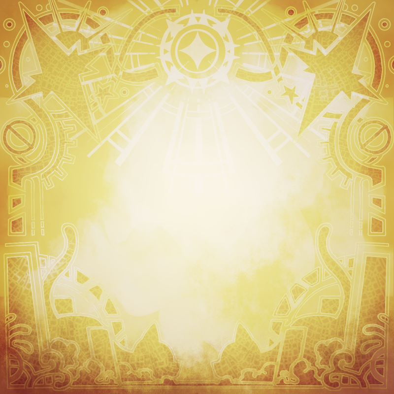 １０周年スペシャル背景 Cat Star（黄色ダーク）