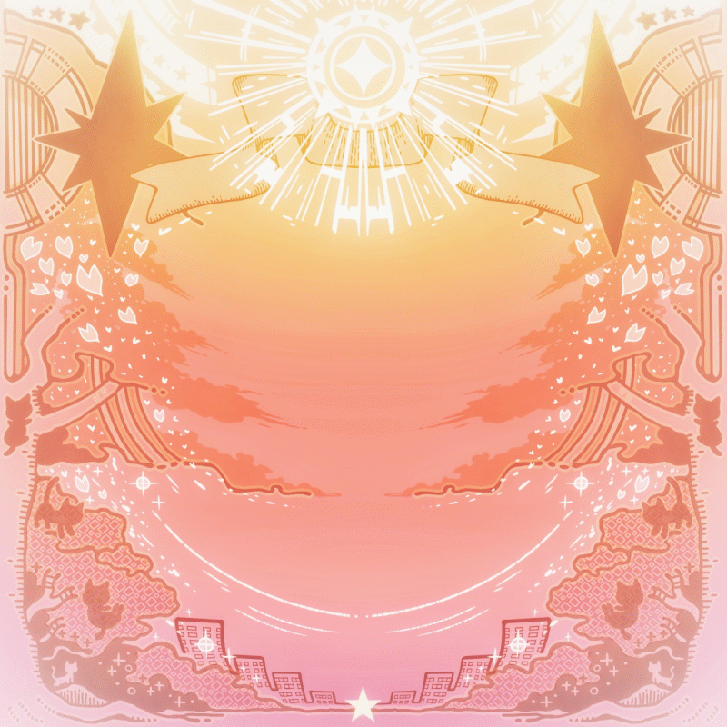 １２周年記念☆スペシャル背景（桜色ライト）