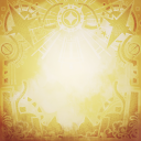 １０周年スペシャル背景 Cat Star（黄色ダーク）