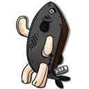 サンマさんぬいぐるみ（焦げ）