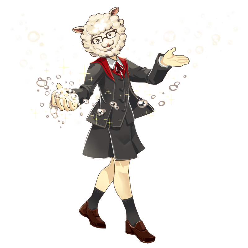 【あわあわ】泡、落としましたよ。