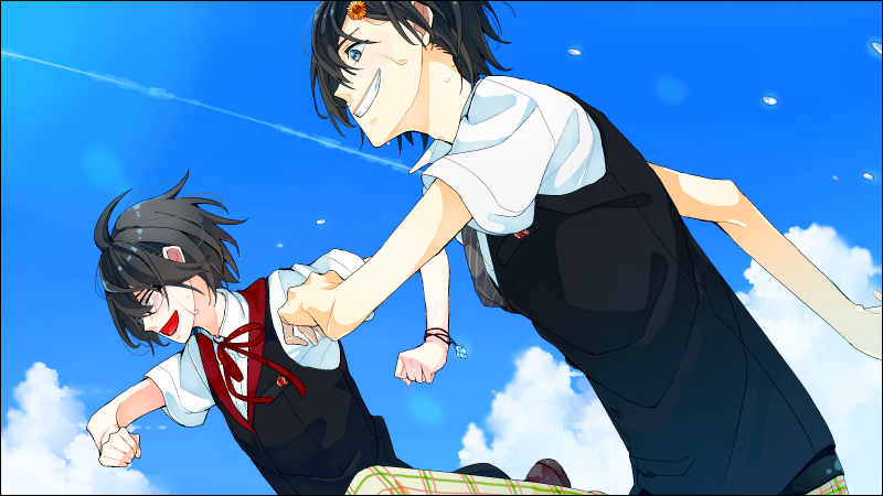 夏のはじまり、ヒコウキ雲