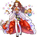 【和】みあれと恩恵納めし、幻想的な巫女（風）少女