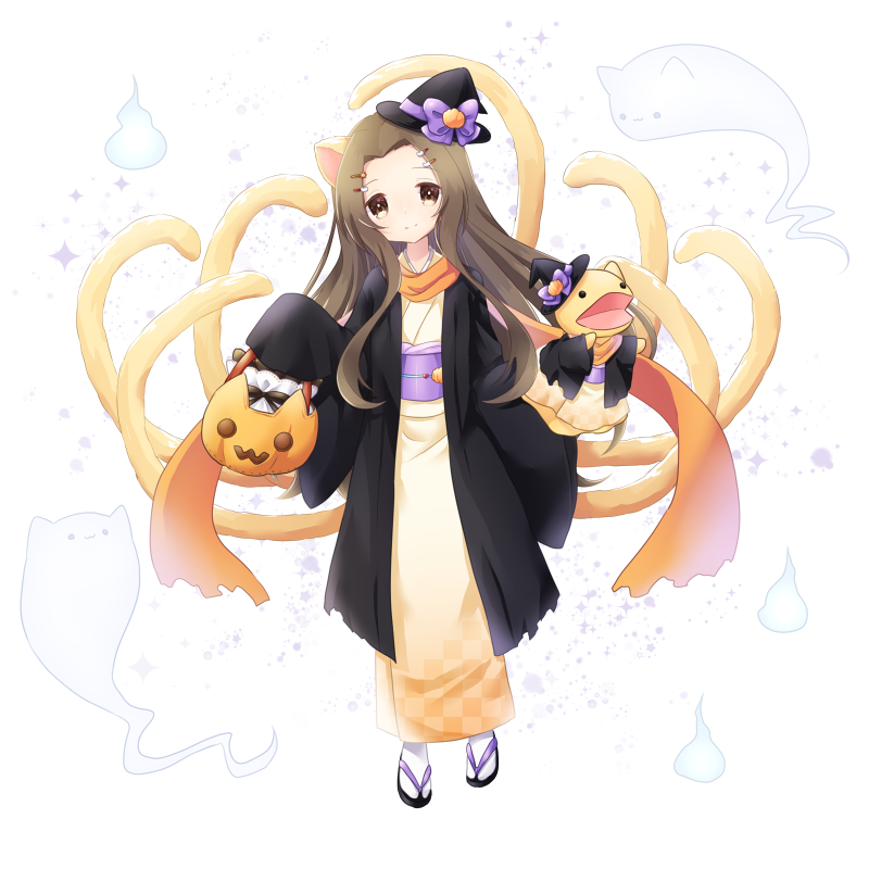 【ハロウィン】ななつしっぽの猫又さん、楽しみ往く【２ｎｄ】