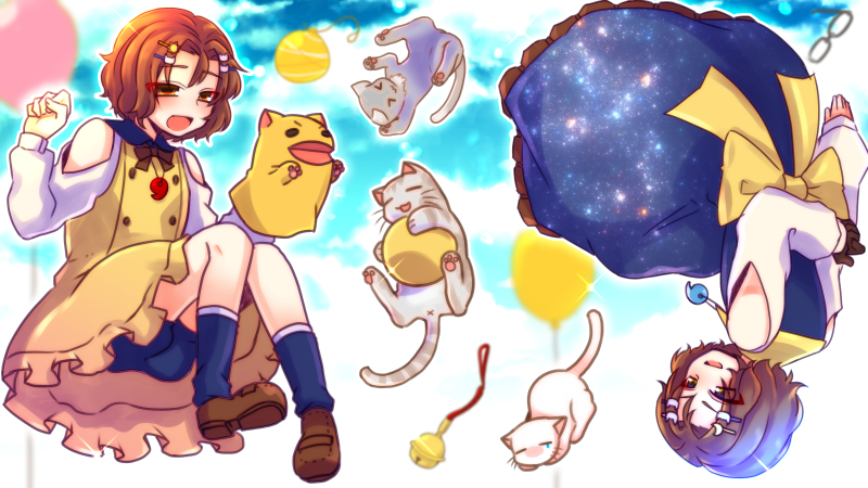 【ハッピー】【ら！９周年】幸せは２人一緒と可愛い猫と猫尻尾！