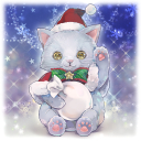 子猫サンタの縫いぐるみ