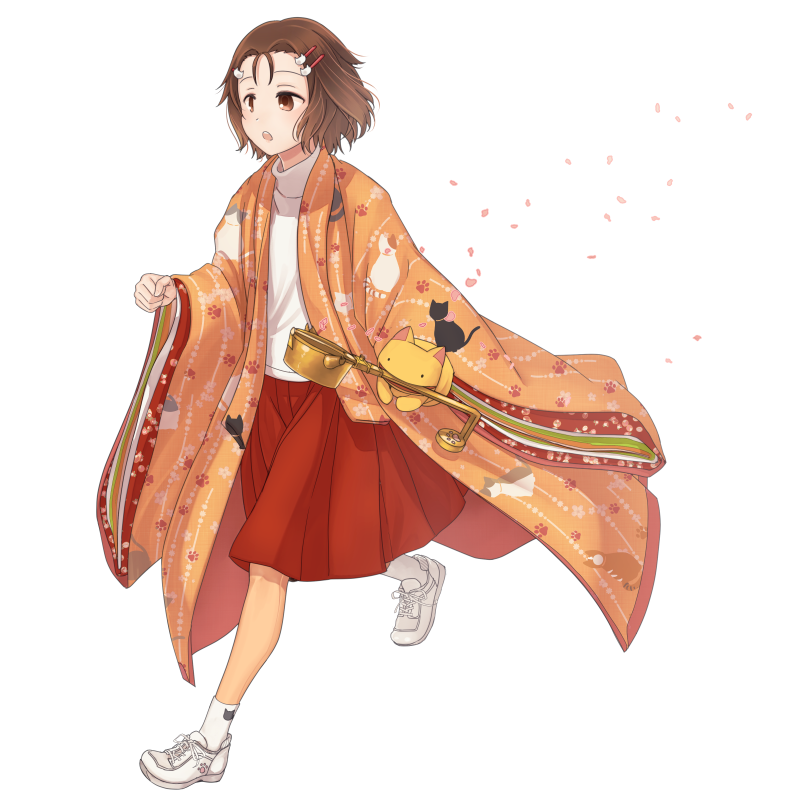 【春】桜と駆ける三人官女…！？　※１人です