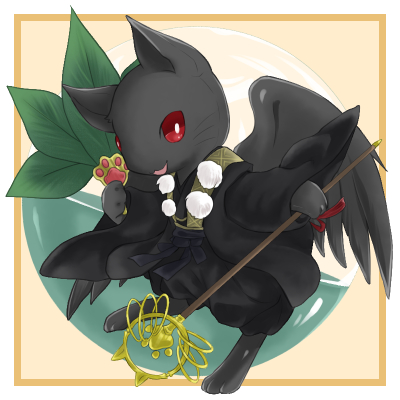 【ＣＧ完成図】妖怪猫・カラスマル