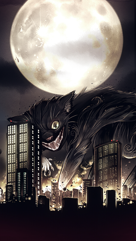 【暴走】中秋の名月と猛り狂う猫の夢