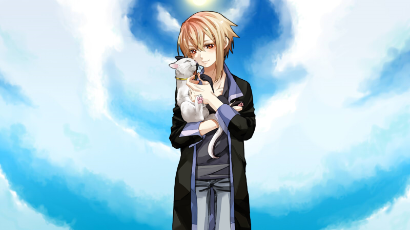 【合成フリー】私服：白黒猫と