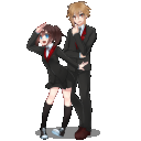 全身：制服、新２年生