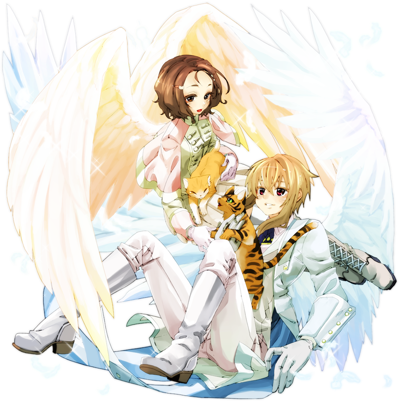 【天使】全身イラスト『猫天使』