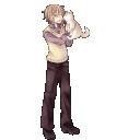 全身：私服、カーキーと