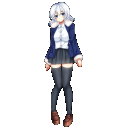 秋冬服全身イラスト