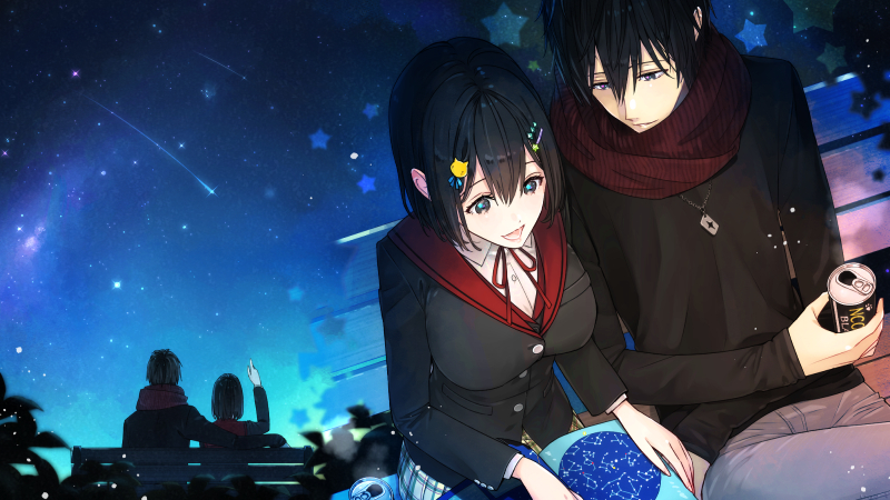 【銀河キラキラ】流れ星とダイヤモンド