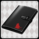 黒と赤のブックカバー