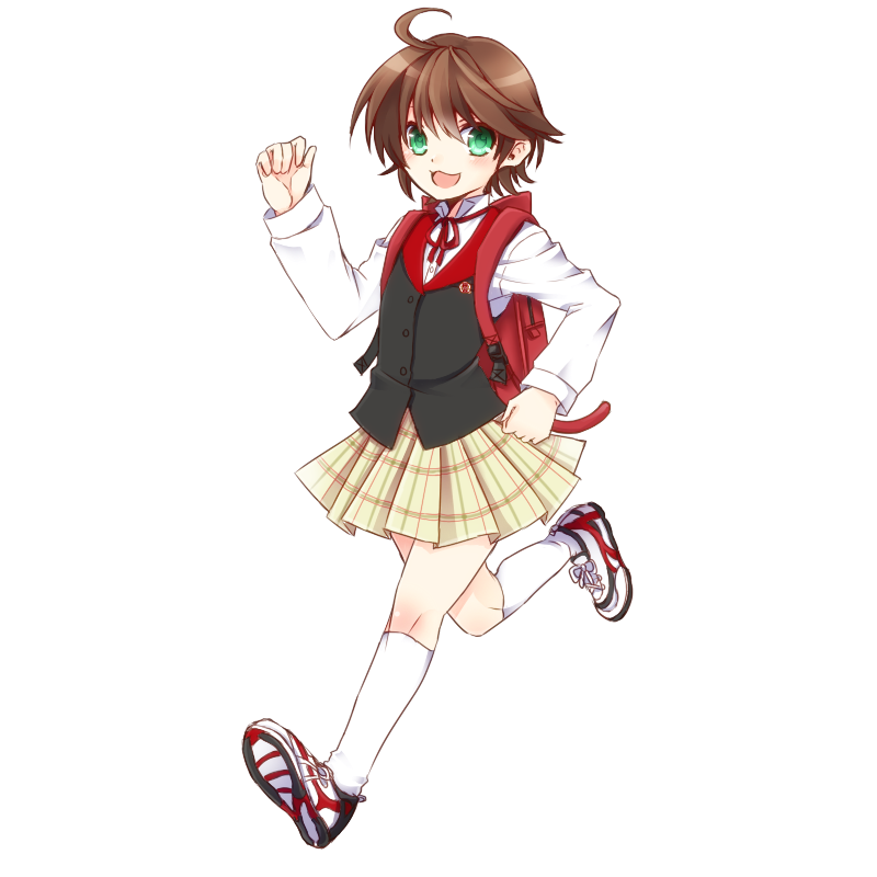 ネコを探して学校行くのだ♪