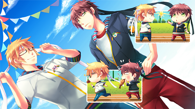 【体育祭】黒と白の対決