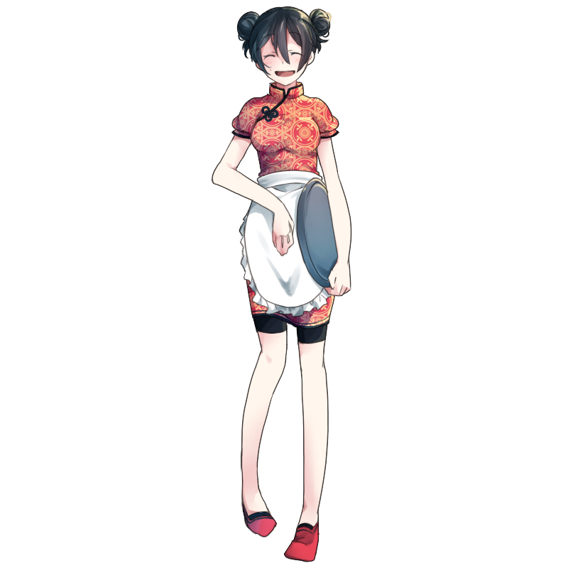 チャイナドレス全身イラスト