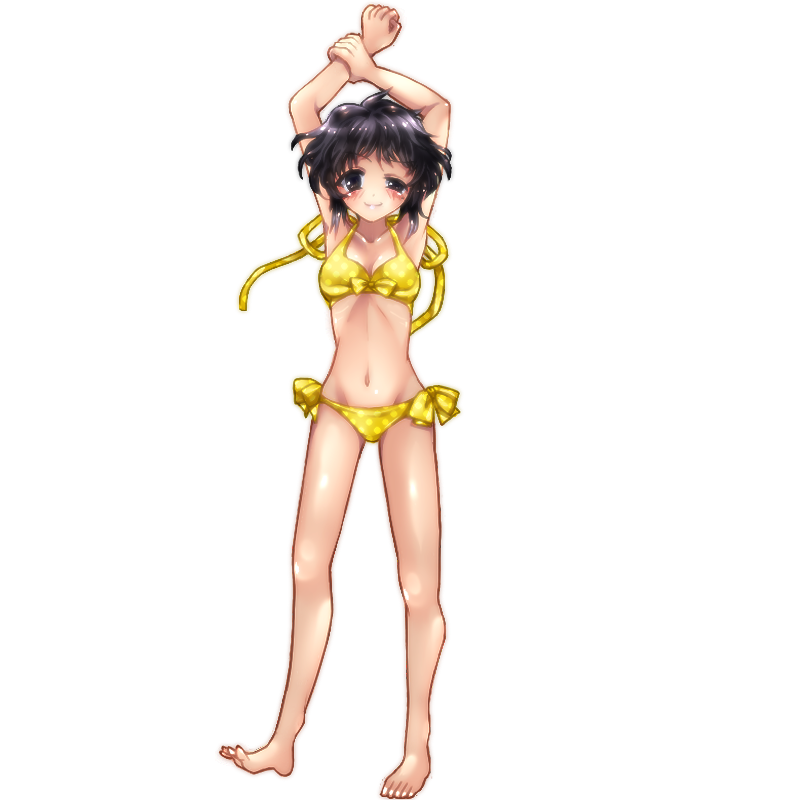 砂浜で準備運動