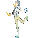 【制服全身】リフティング中