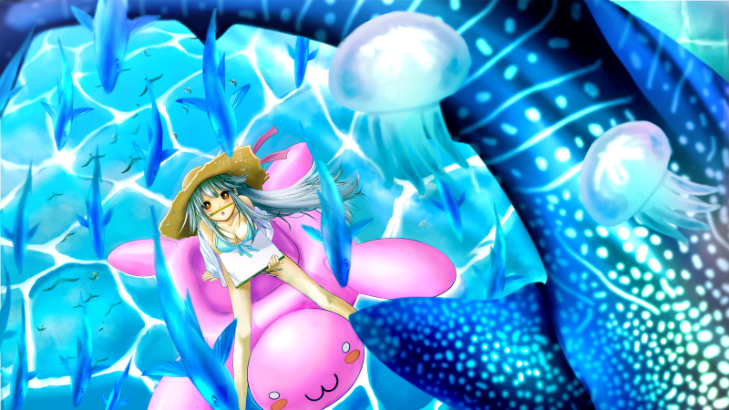 【幻想百景】飛水空泳