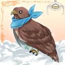 鷹のぬいぐるみ