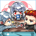 仲良し３人お茶飲みアイコン