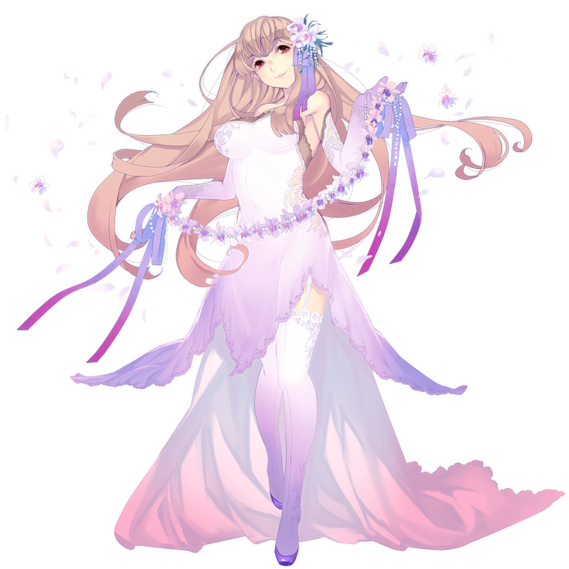 全身イラスト：花のドレス