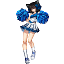 【秋】青色チアガール