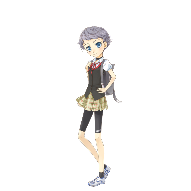 寝子高夏服全身イラスト