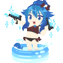 まずはおもちゃのプールから