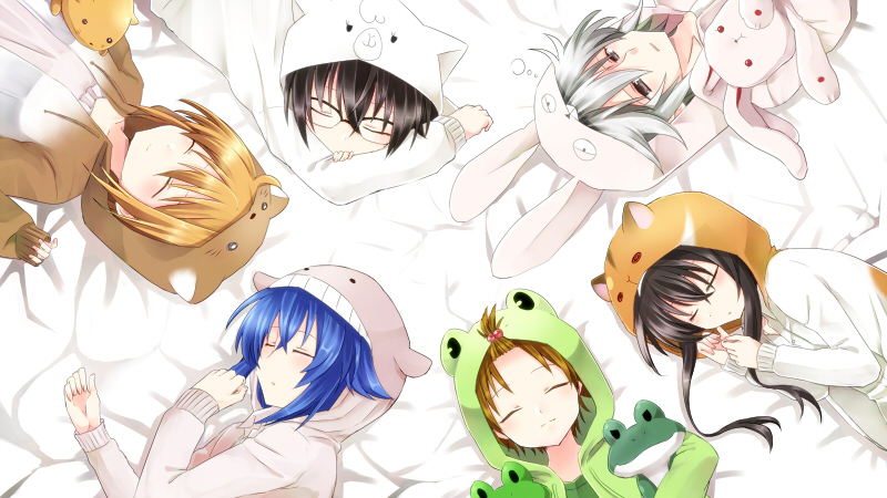 推し動物で動物パーカー！集合フリーイラスト