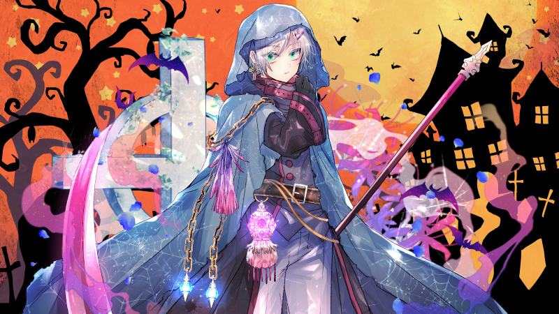 【合成】ハロウィン世界のとある死神