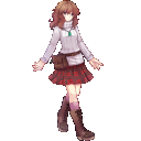 私服でヒトコマ。