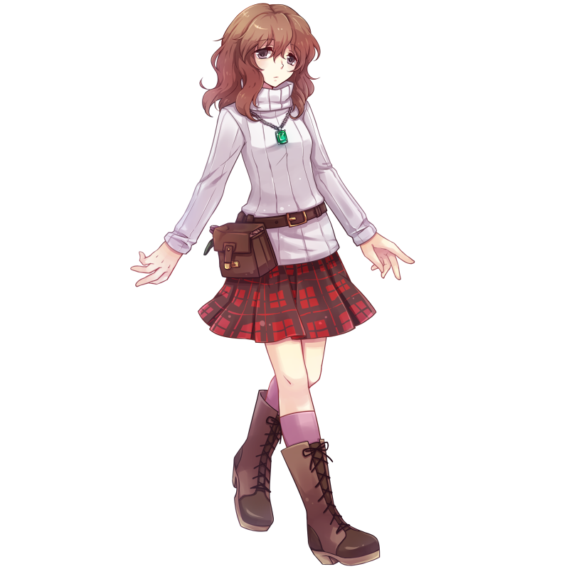 私服でヒトコマ。
