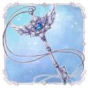 ＜拡大版＞銀の天使のキーチャーム