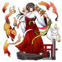 【ソシャゲ風】おキツネ様と友達のヒジリ