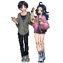 ＜拡大版＞全身イラスト（デートその２）