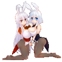 【愛とうさぎとチョコレート】二人のバニー