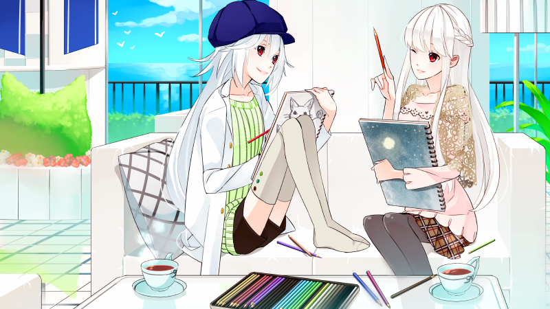 星ヶ丘寮のラウンジで