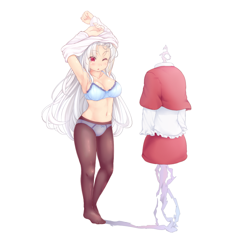 自室での着替え