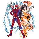 【まもの】炎の猫と氷の蜘蛛