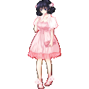 おめかしドレス姿～ビュッフェにて～