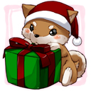 【クリスマス】わんこサンタぬいぐるみ