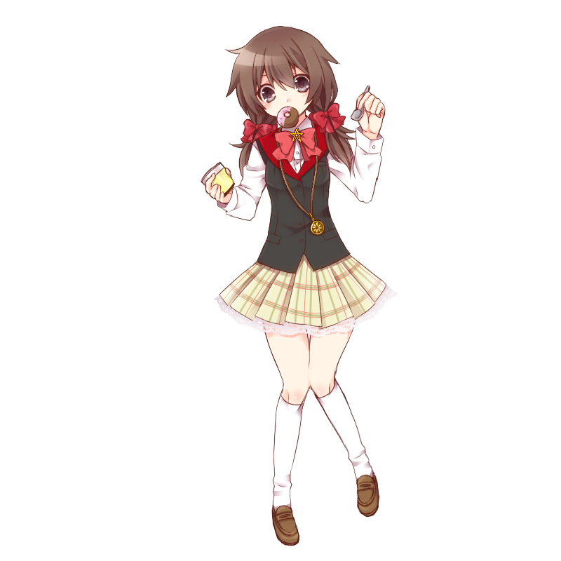 学校もお菓子も大事、だよ。